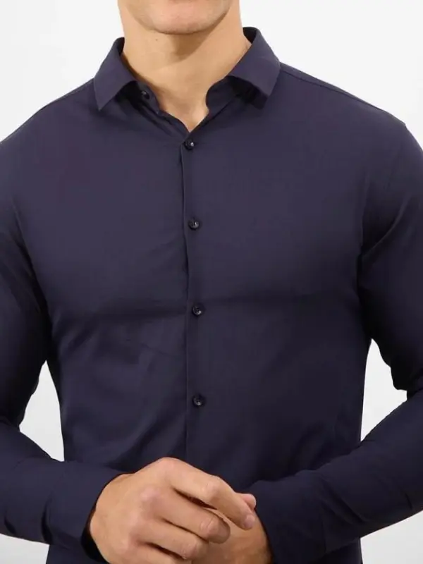 Mid Blue Soft Comfortable  Blouse