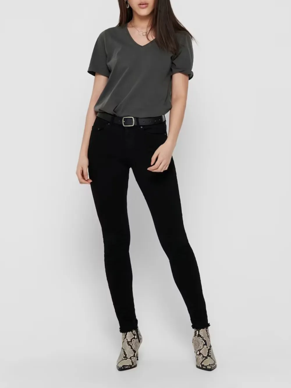 Black Casual Style Jeans