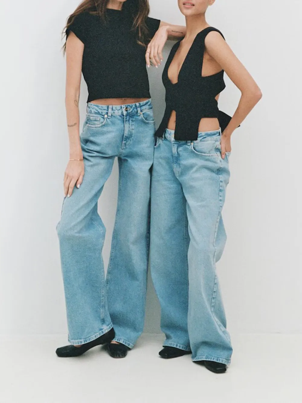 Skinny Mid-Waist Casual Style Jeans