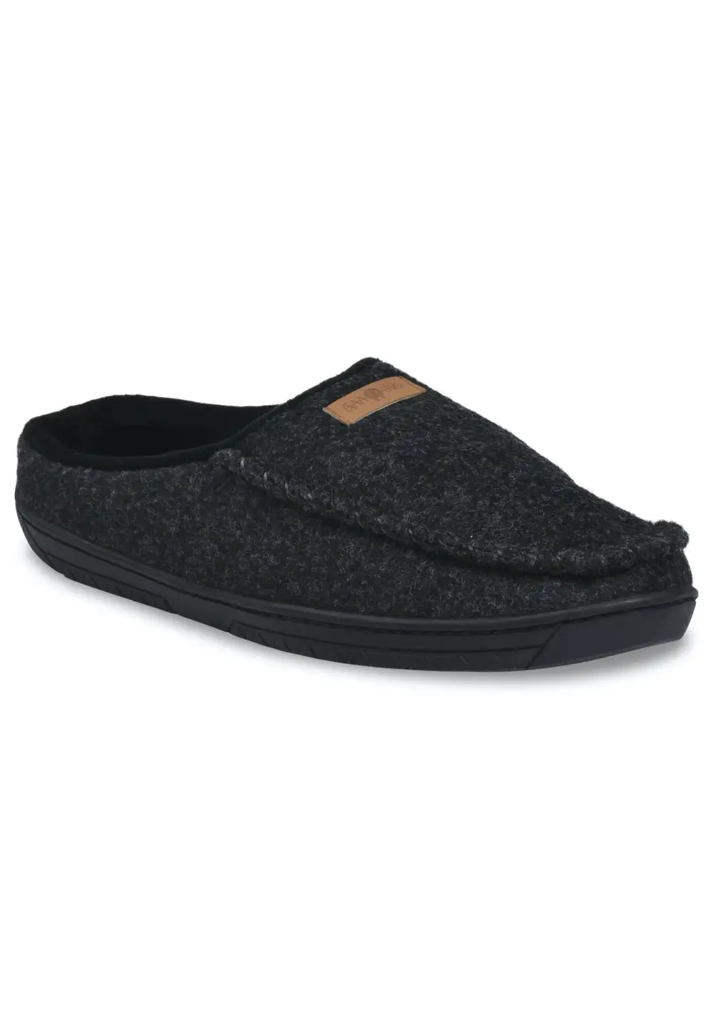 Mens Faux Wool Clog Slipper With Velour Lining Slippers