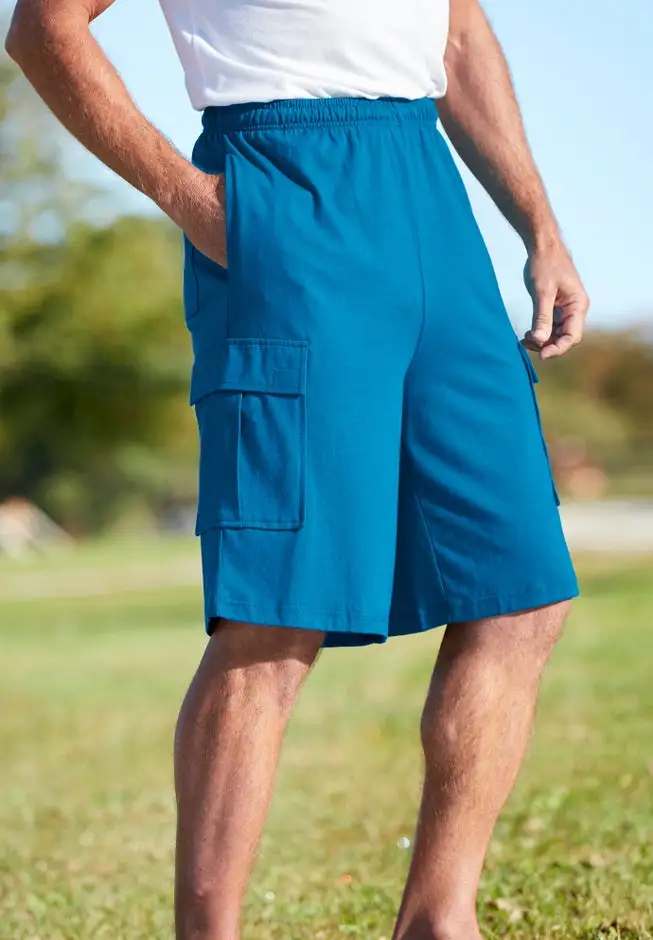 Lightweight Jersey Cargo Shorts