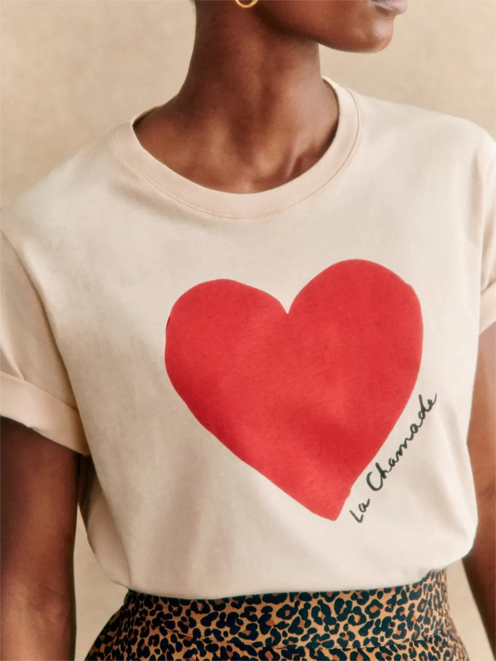 Heart Pattern T-shirt