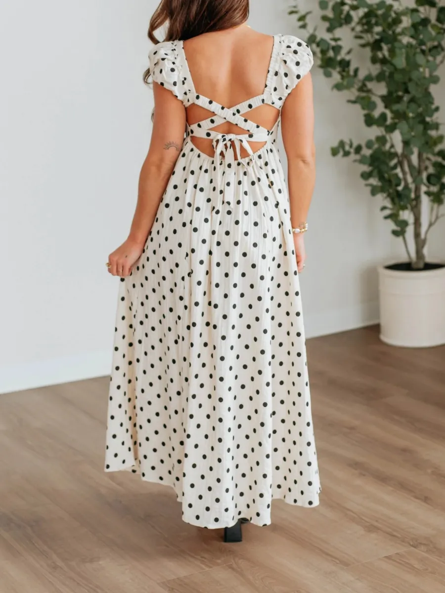 Casual Polka Dot Dress