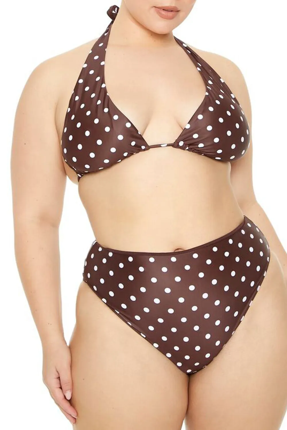 Plus Size Polka Dot Bikini Bottoms