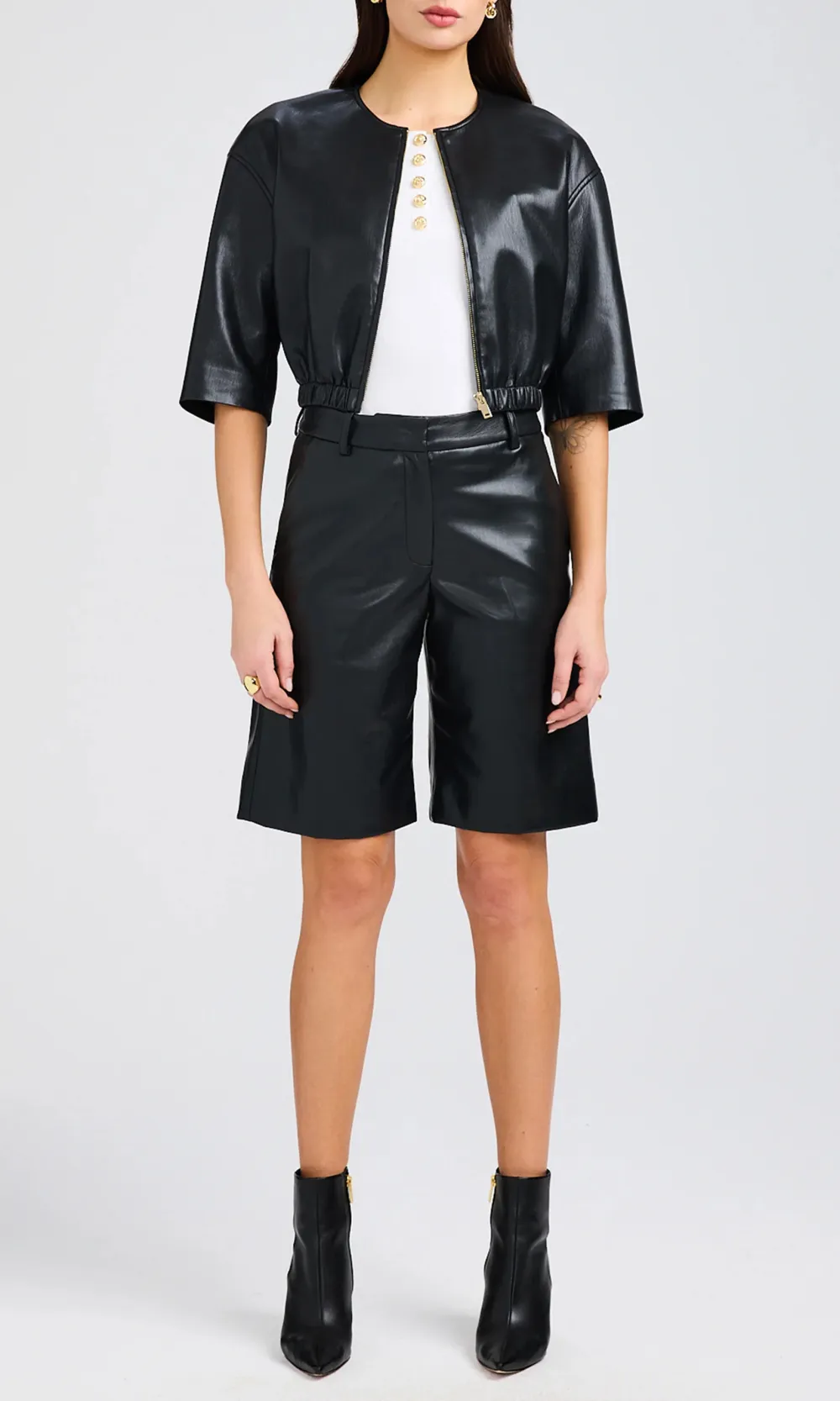 Vegan Leather Bomber