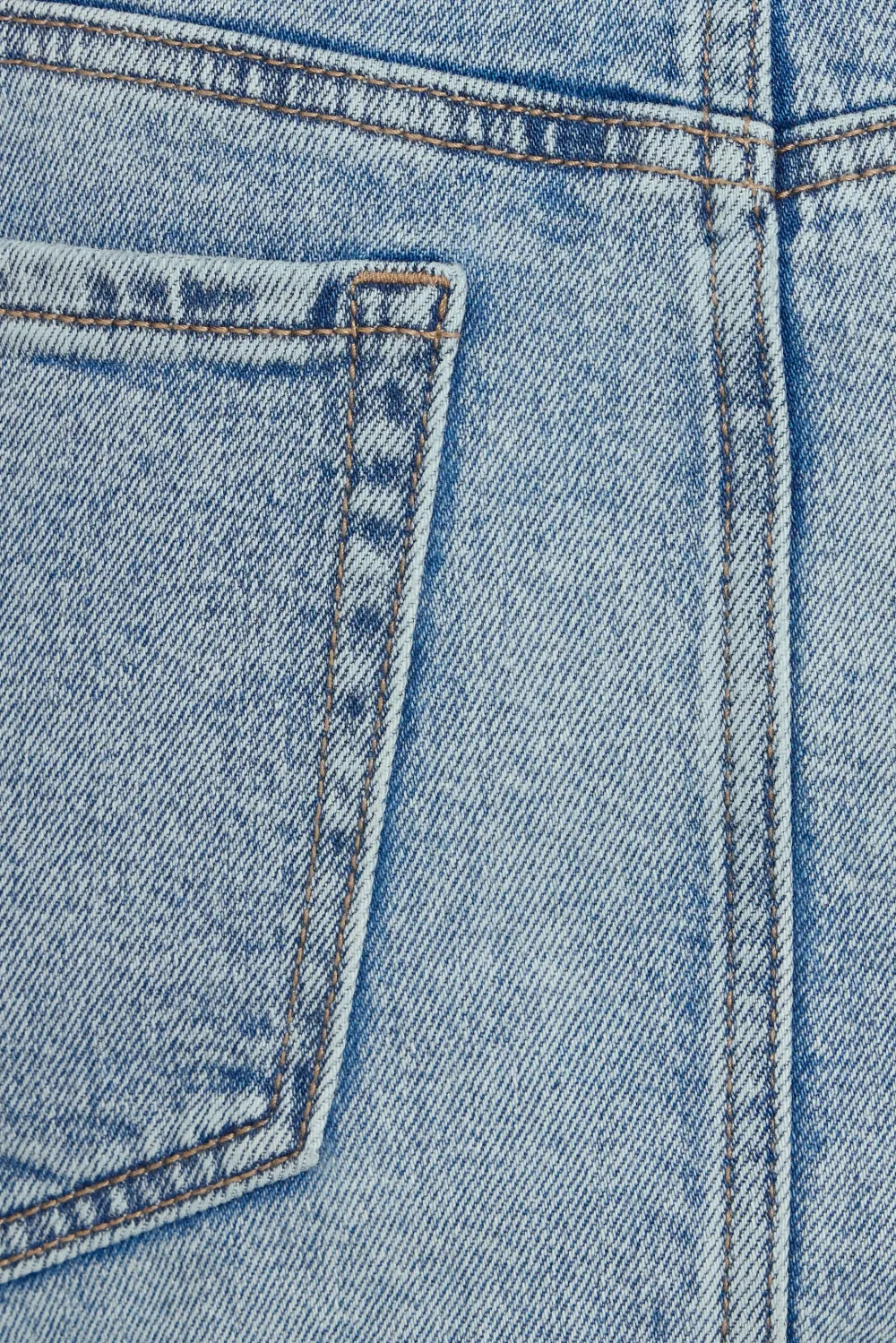 High Waisted Denim Micro Skirt