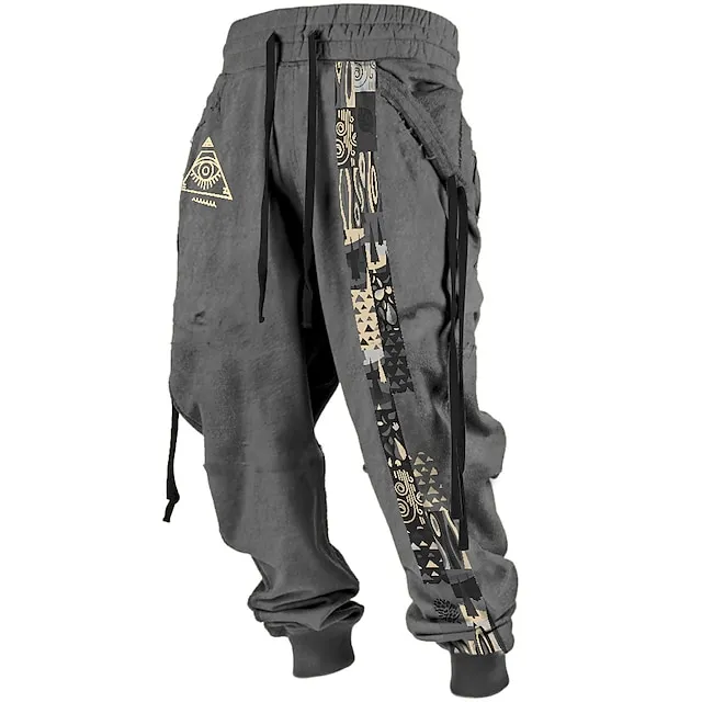 Men's Tribal Bandana Print 3D Sweatpants