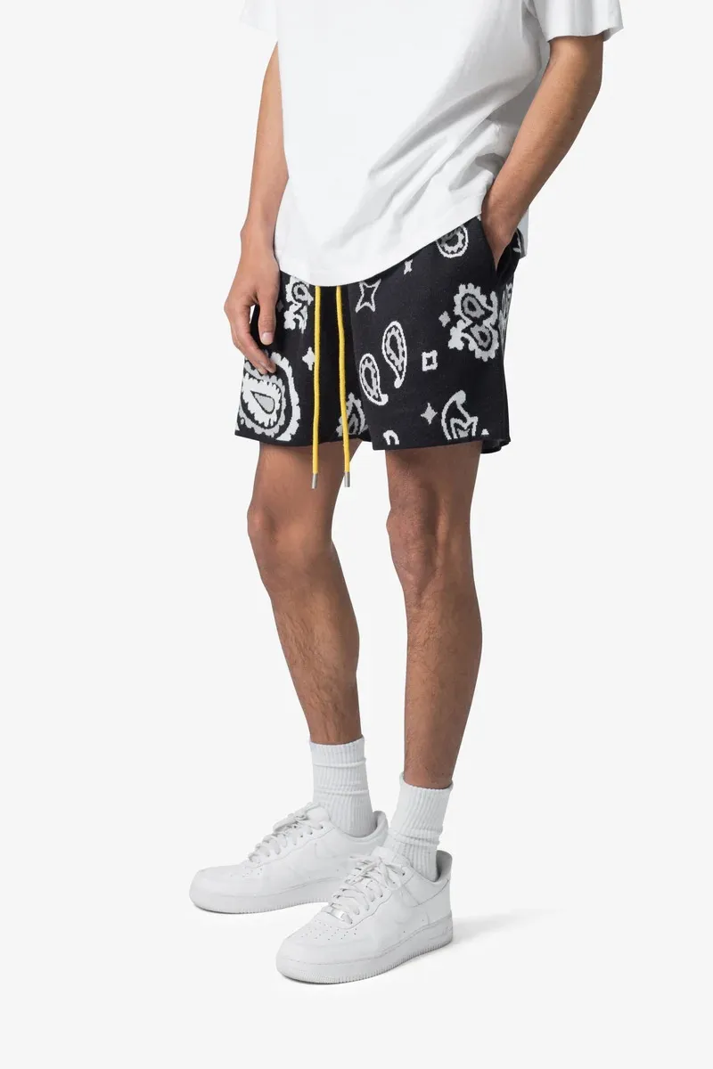 ART GRAPHIC KNIT SHORTS