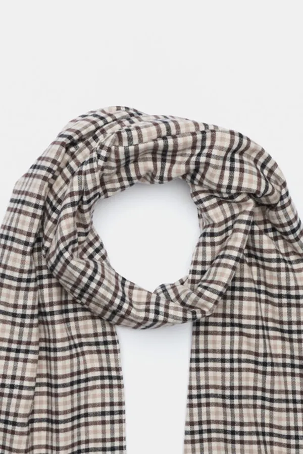 Multi-Pattern Checked Scarf