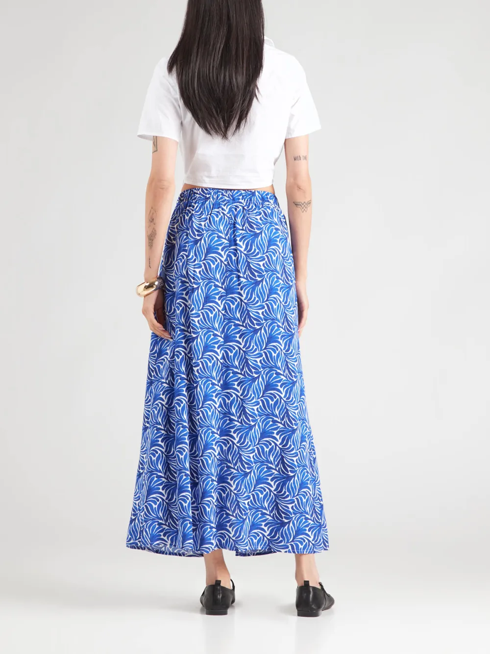 Smooth Fabric Casual Style A-line Skirt
