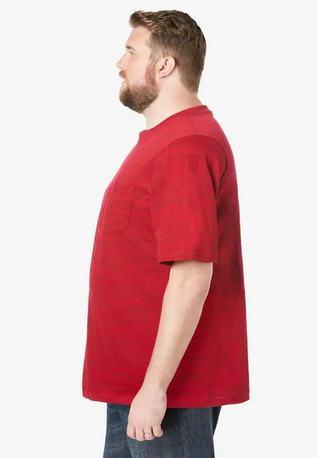 Shrink-Less Lightweight Pocket Crewneck T-Shirt