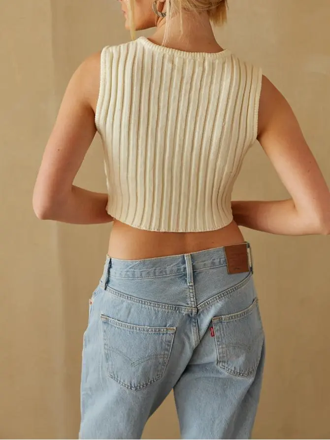 Robin Sleeveless Knit Sweater Tank Top