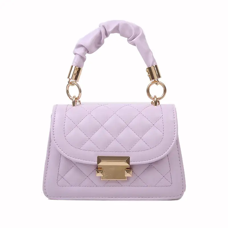 Faux Leather Chain Strap Crossbody Bag