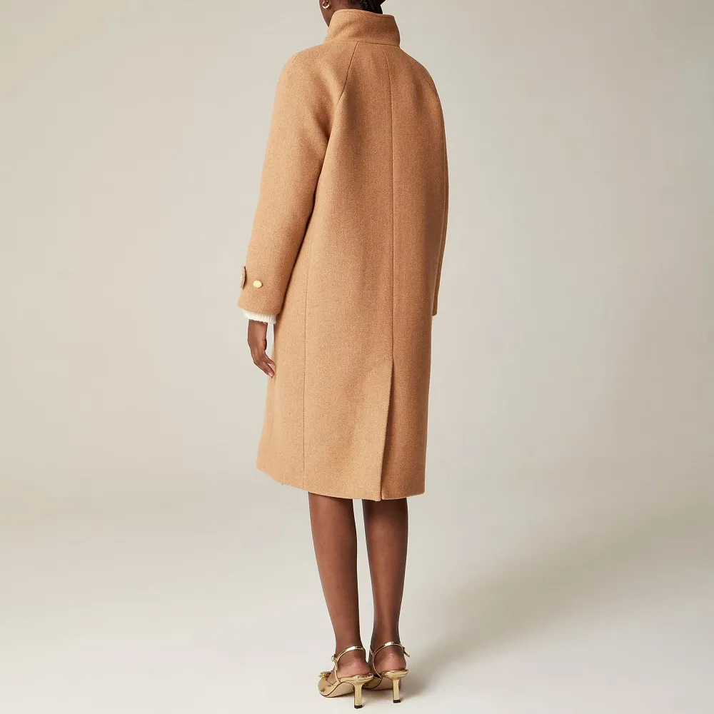 Stadium-Cloth Wool Blend Long Coats