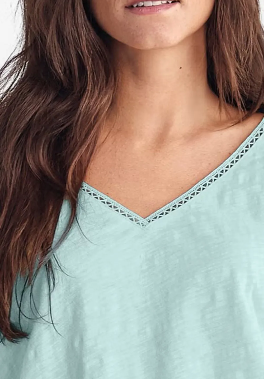 Front And Rear V-Neck T-Shirt