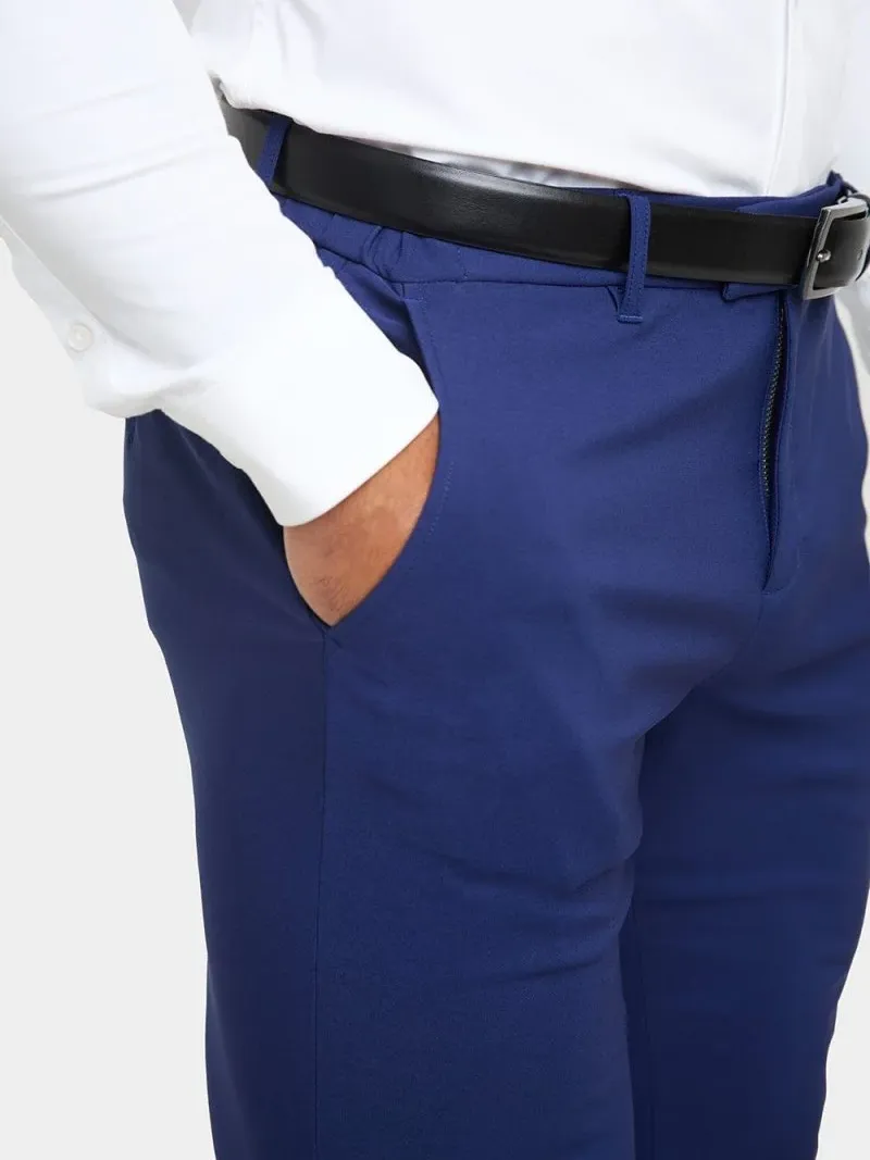Ink Blue Hight-End Comfortable Suit Trousers
