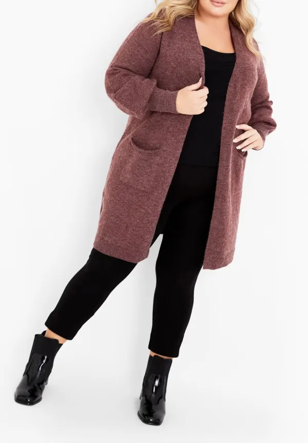 Ribbed Cardigan With Pockets