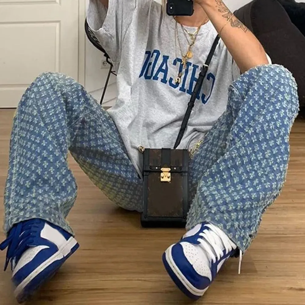 Vintage High Waist Ripped Jeans