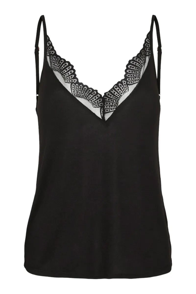 Lace Deep V Neck Sexy Tops
