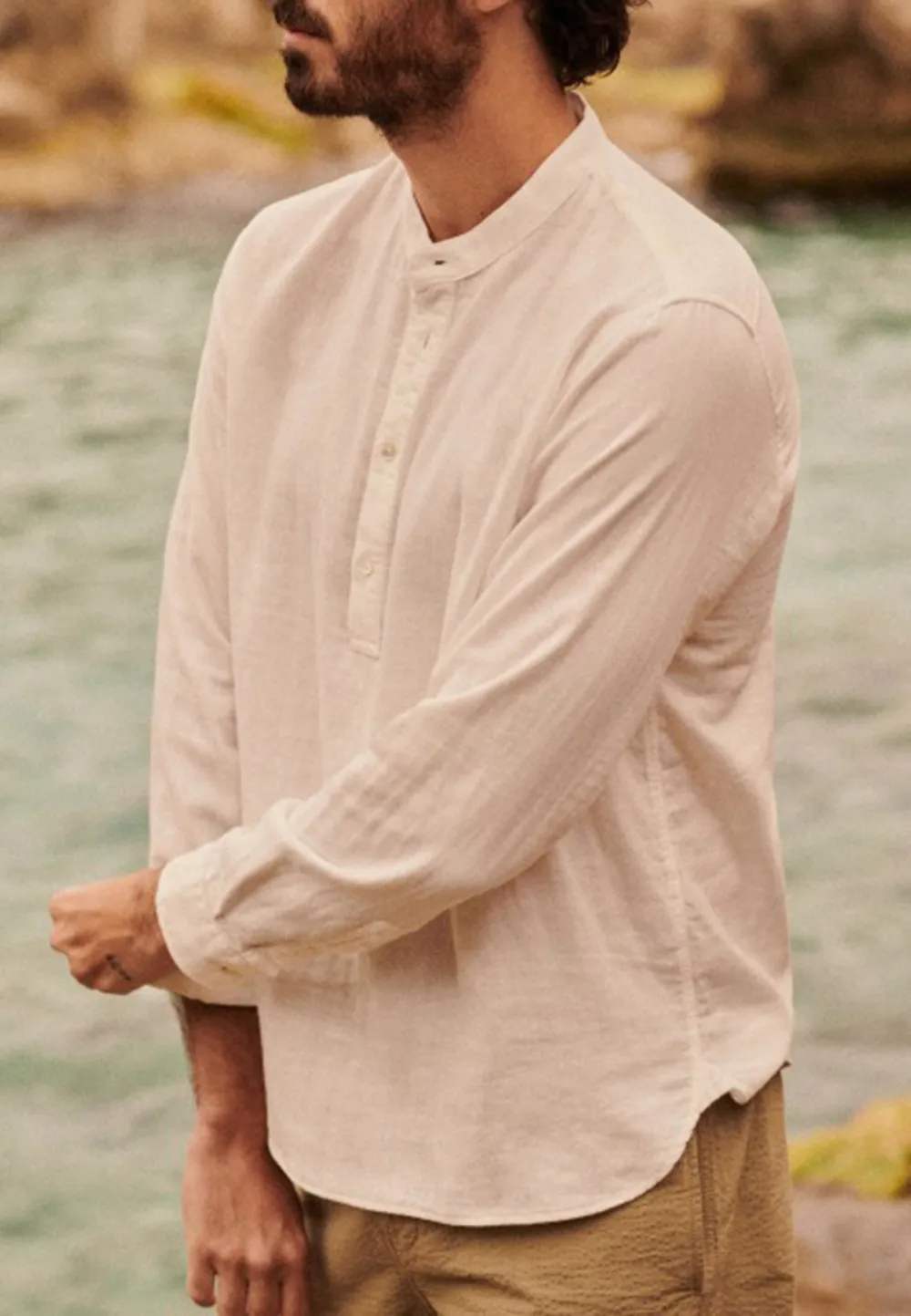 Mandarin Collar Shirt