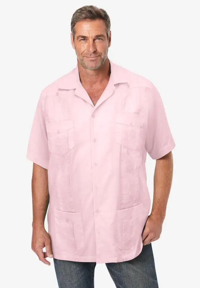 Short-Sleeve Guayabera Shirt
