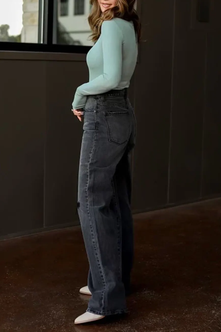 Black Regular Denim Jeans