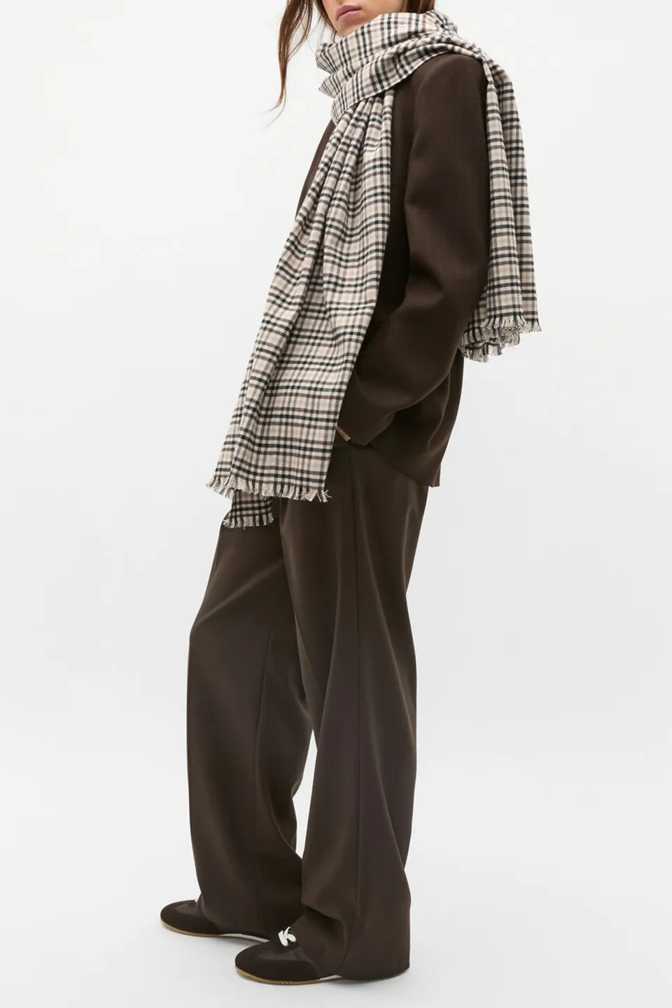Multi-Pattern Checked Scarf