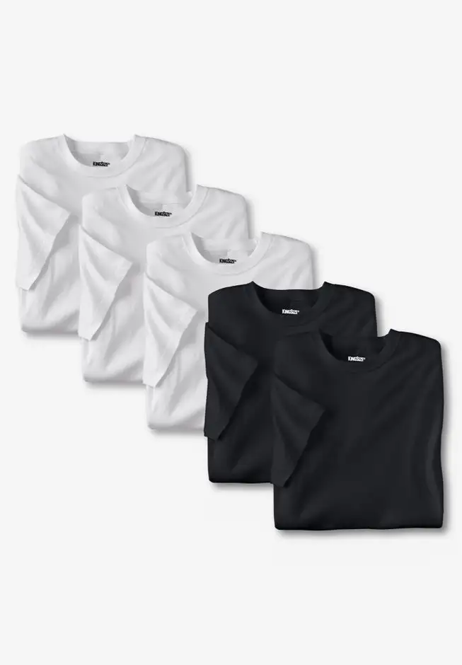 5-pack Cotton Crewneck Undershirts