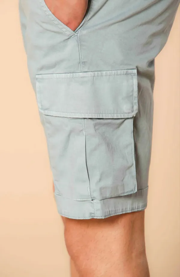 Light Blue Men's Fashion Slim Fit Cotton Shorts