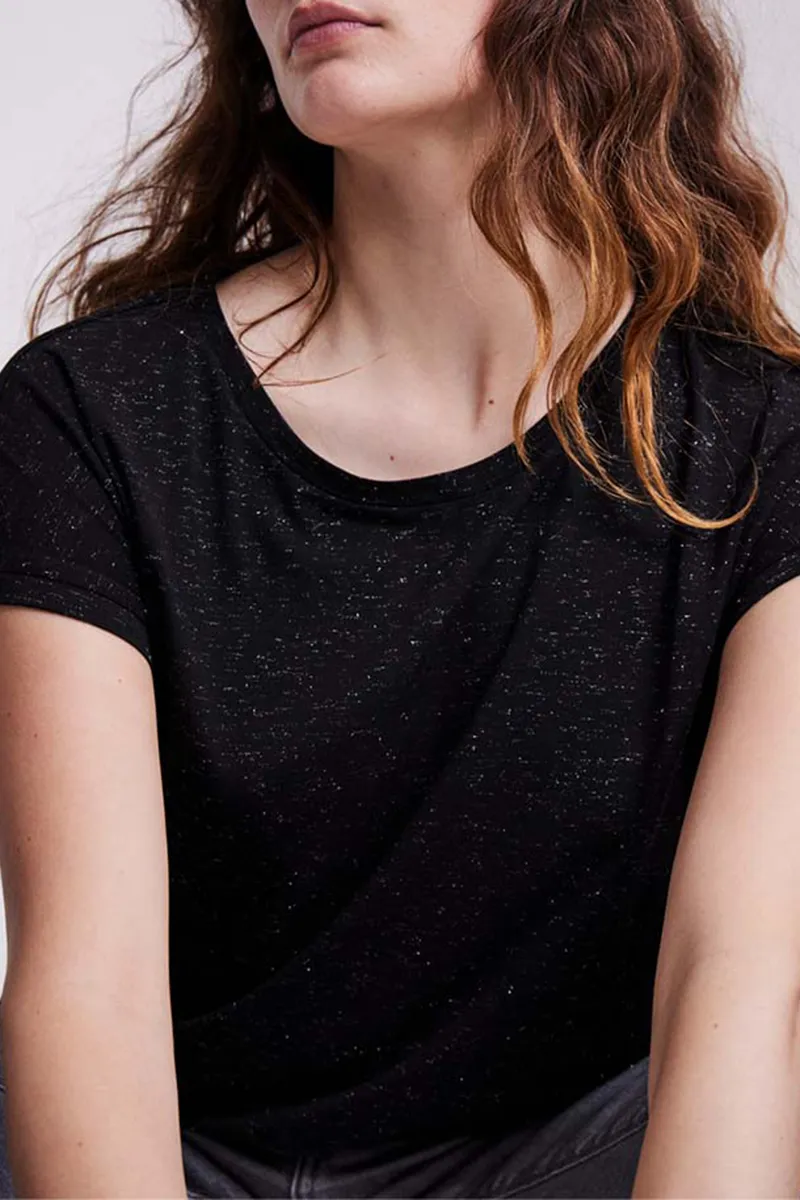 Speckled Casual Short Sleeve T-Shirts