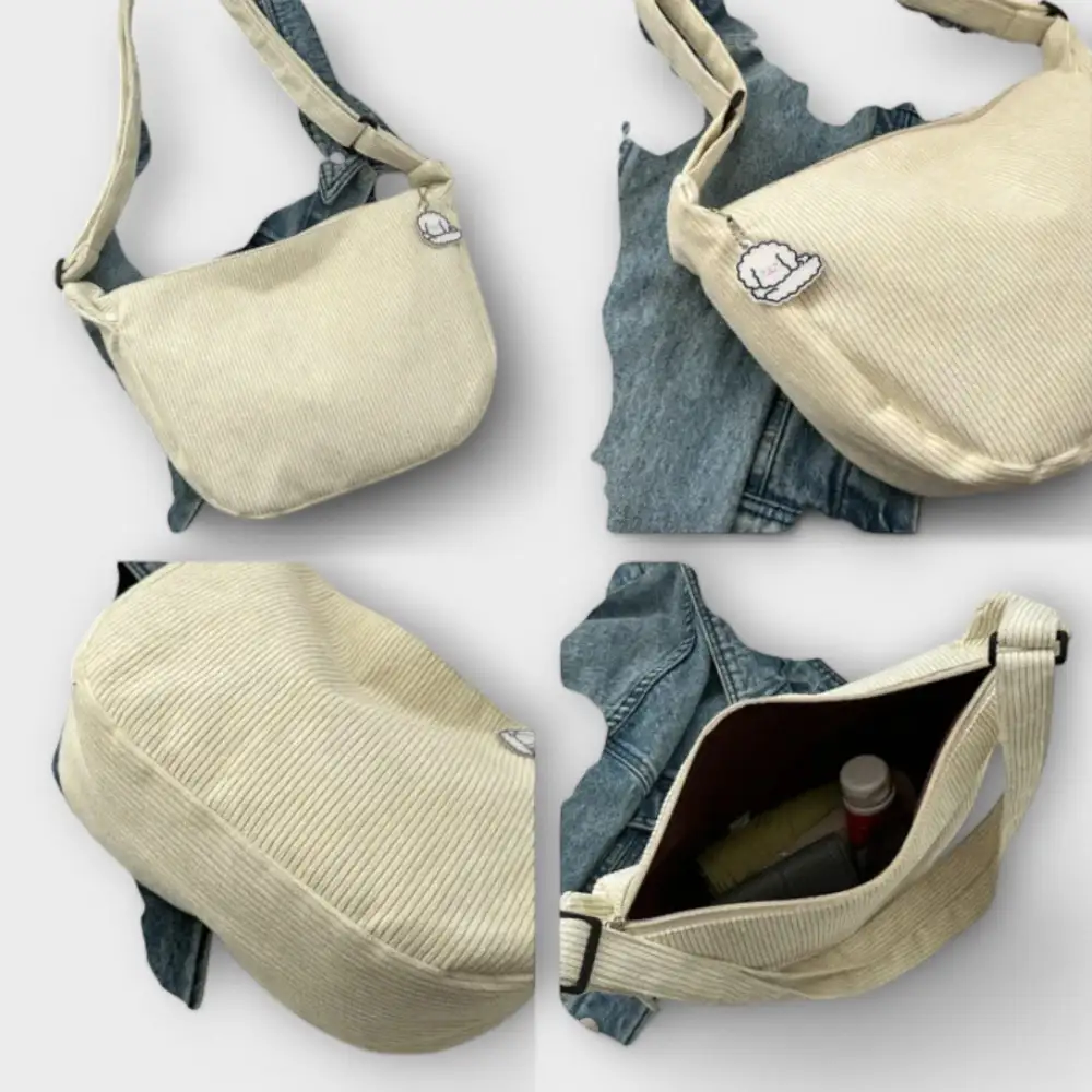 Structured Snap Front Shoulder Bag