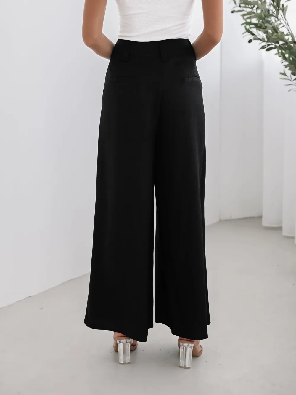 Black Daily High waisted Pants