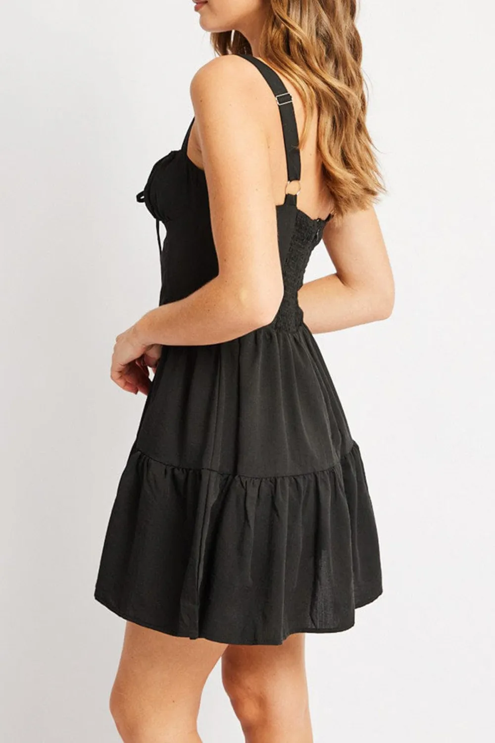 Black Fit And Flare Dress Mini
