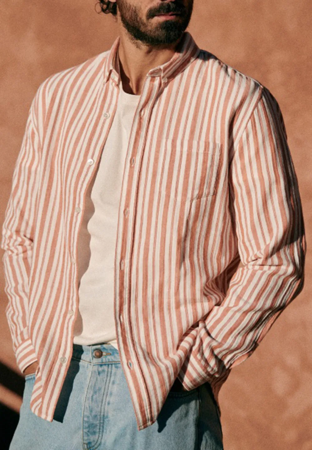 Adjustable Cuff Fastening Shirt
