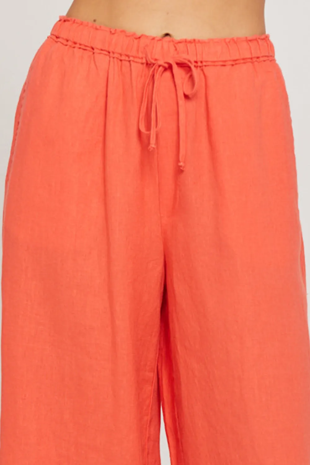 Orange Soft Comfortable Breathable Straight  Pants
