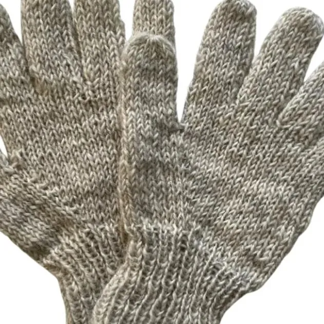 Light Gray Soft Knit Everyday Gloves