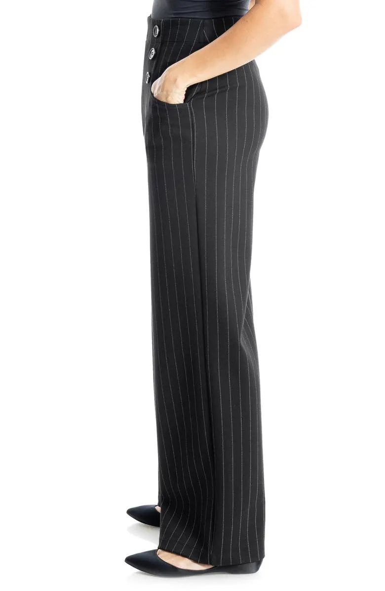 Pinstripe Double Knit Sailor Pants