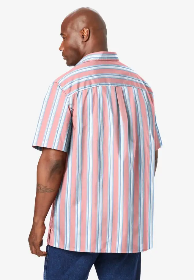 Striped Short-Sleeve Sport Shirt