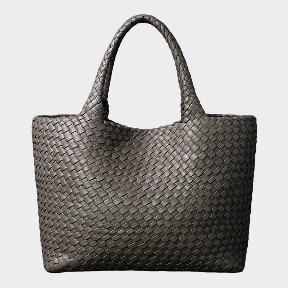 Handwoven Leather Tote Bag
