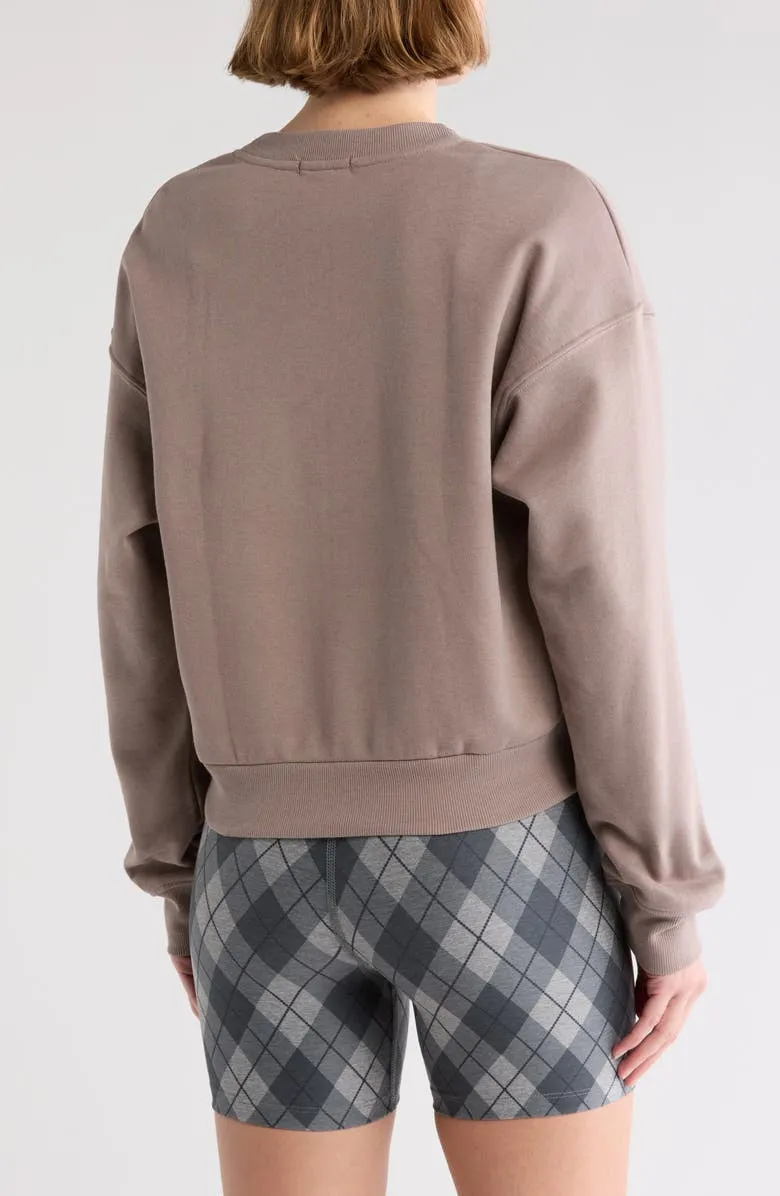 Casual Style Regular Crewneck Sweatshirt