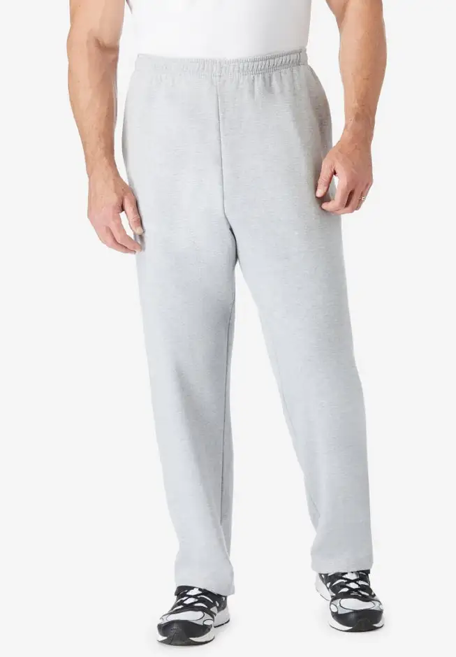 Fleece Open-Bottom Sweatpants