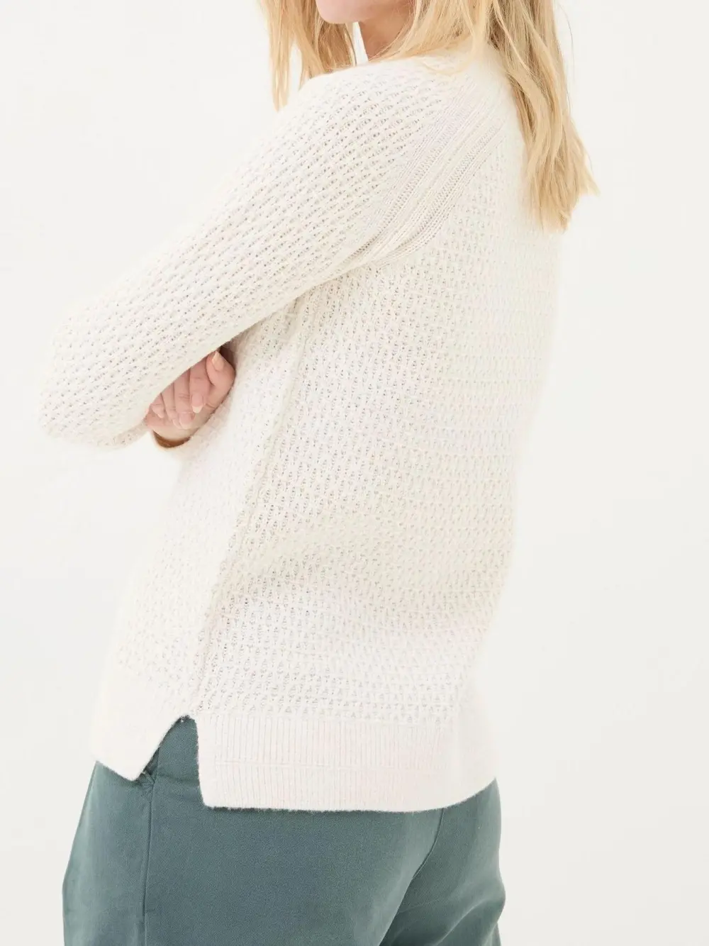 Ivory Daily Textured Jumper