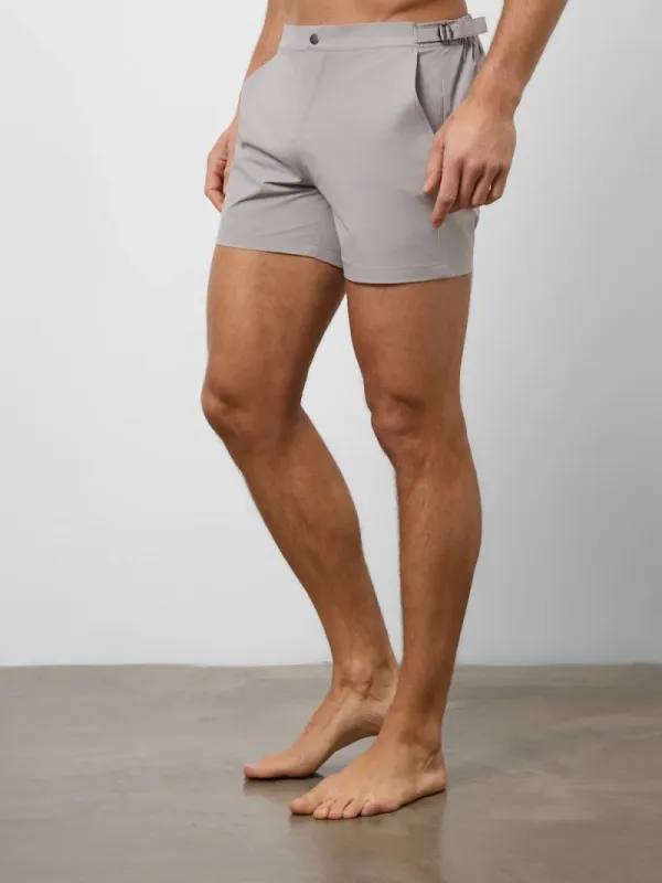 Dark Putty Leisure Daily Swim Short