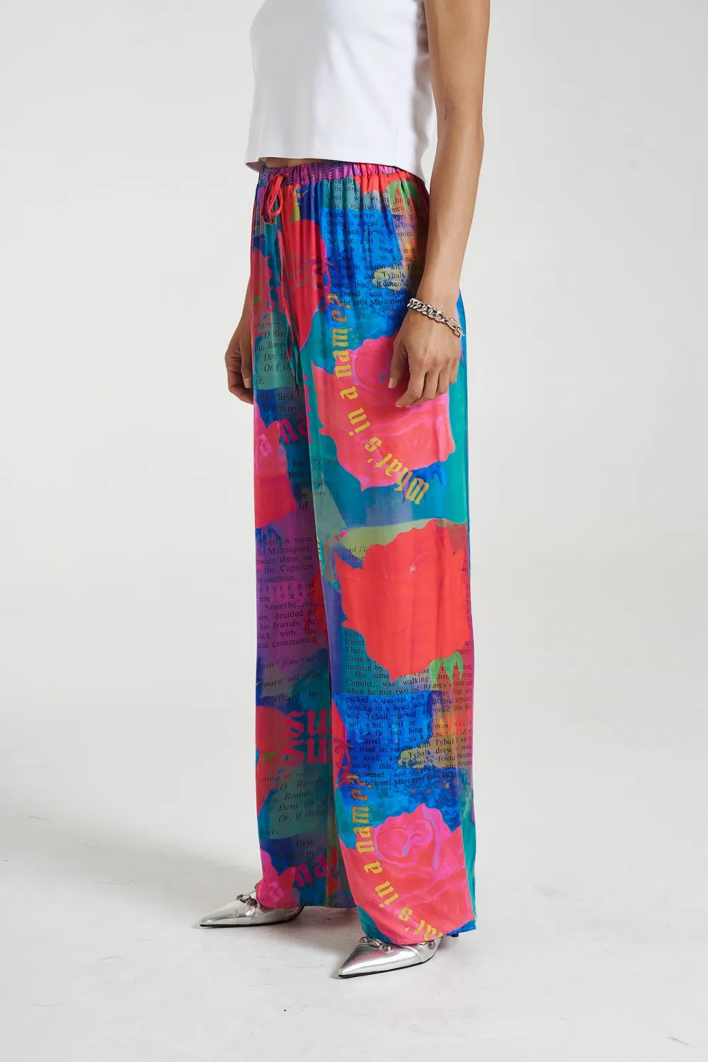 Personal Artistic Color Collision Straight  Pants