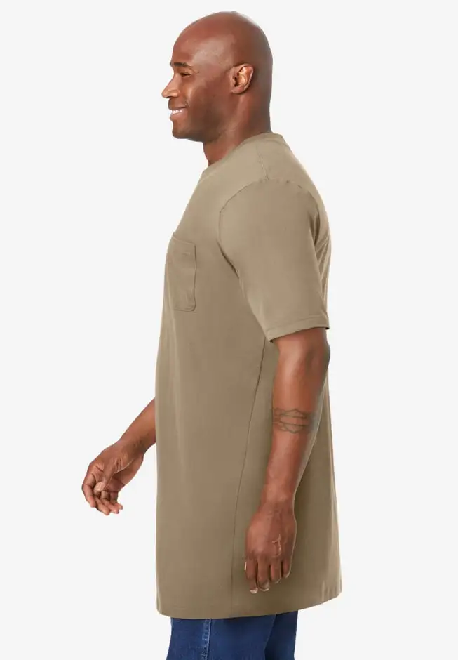 Heavyweight Longer-Length Pocket Crewneck T-Shirt