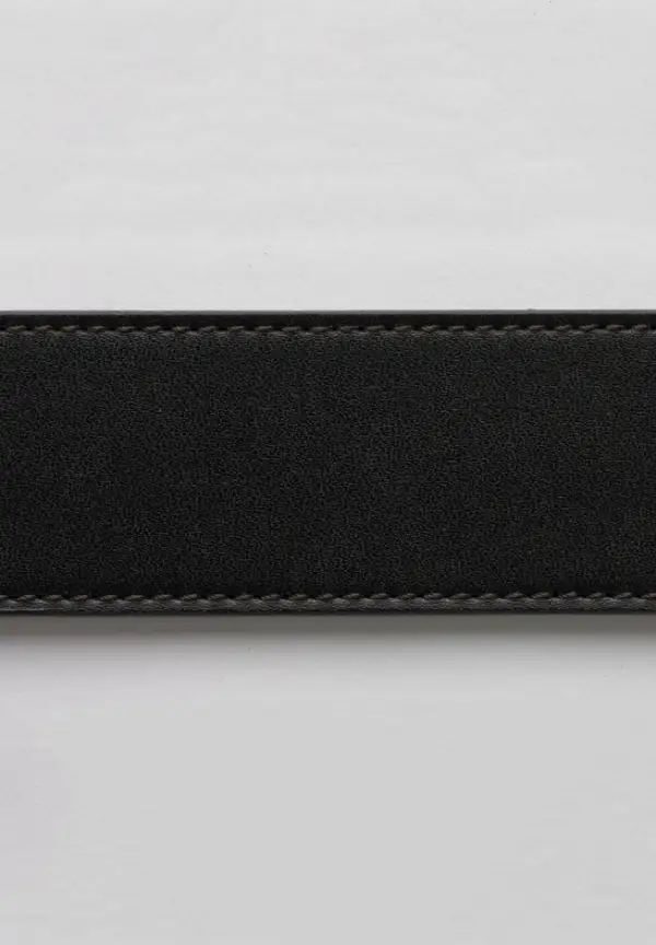 Casual Stitched Edge Leather Belt