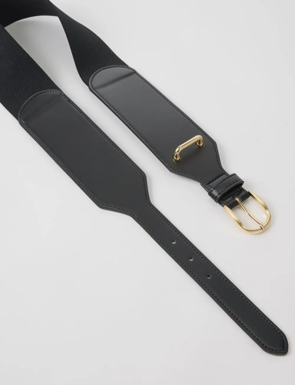 Versatile Commuter Black Leather Belt