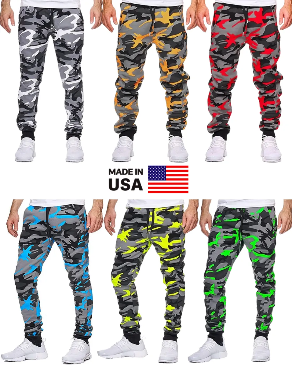 Men's Micro-Elastic Camouflage Cotton Sweatpants