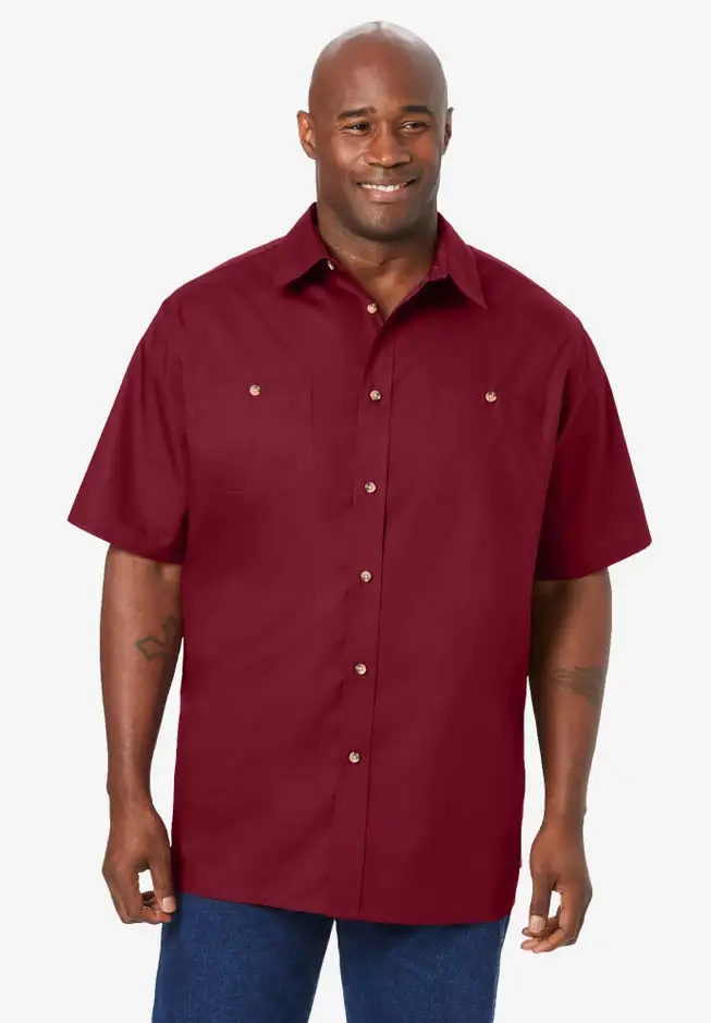 Short-Sleeve Pocket Sport Shirt