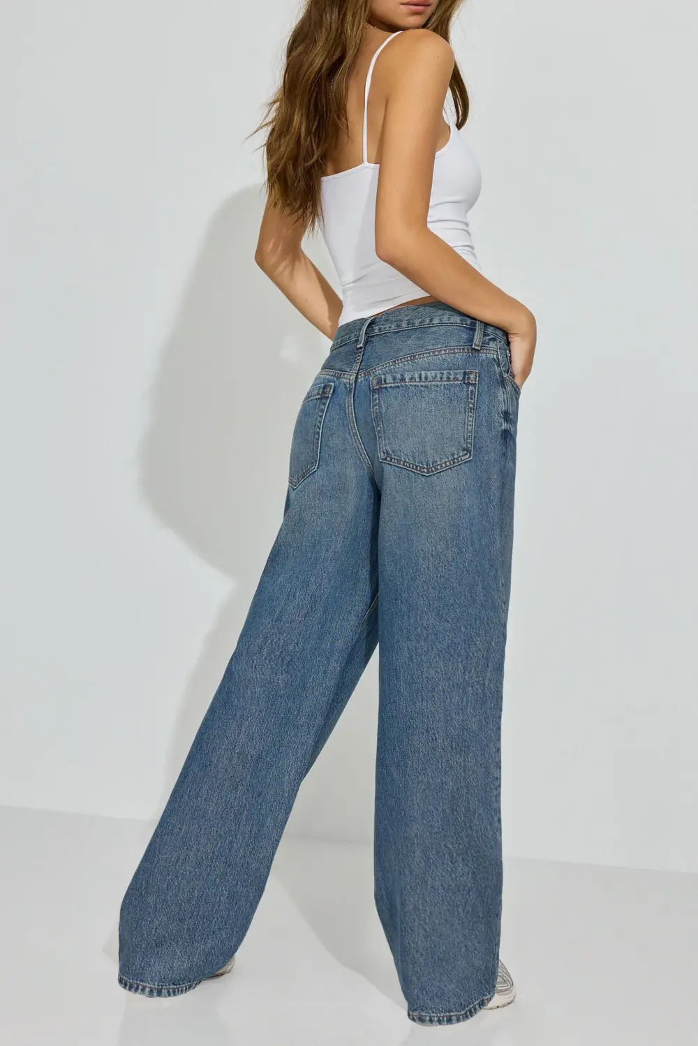 Loose Fit Blue Jeans